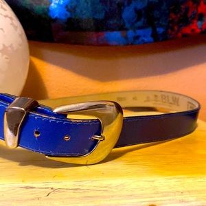 The Limited Express B.L.W. Bright blue belt with silver hardware